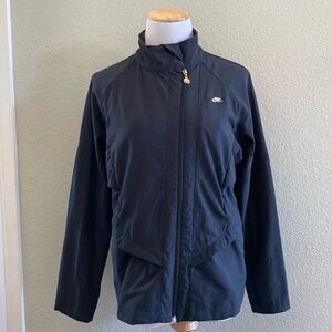 Nike jacket long sleeve full zip silver metal Nike logo